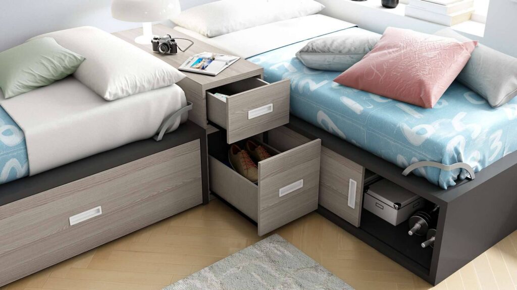 gaveta deslizable cama