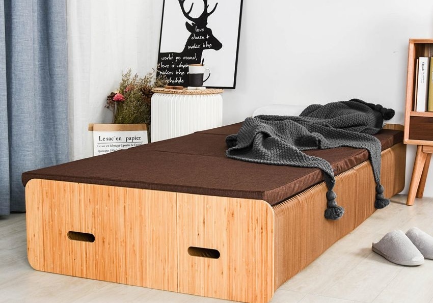cama de cartón